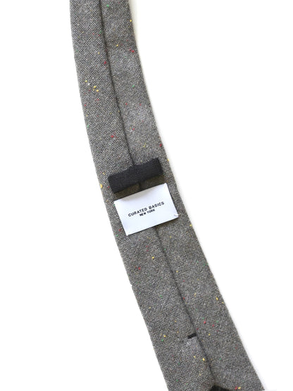 Speckled Wool Tie - Ash Grey