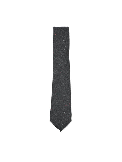 Speckled Wool Tie - Charcoal