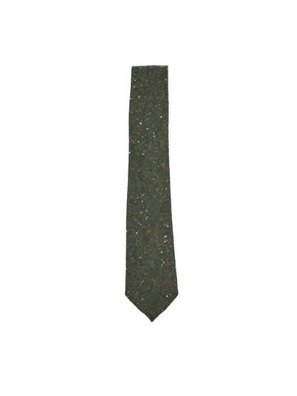 Speckled Wool Tie - Dark Green