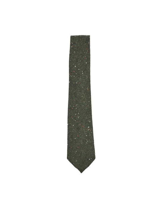 Speckled Wool Tie - Dark Green