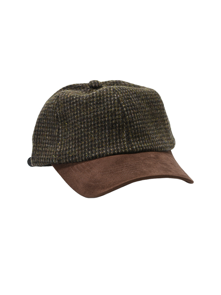 Twill Wool & Suede Baseball Hat