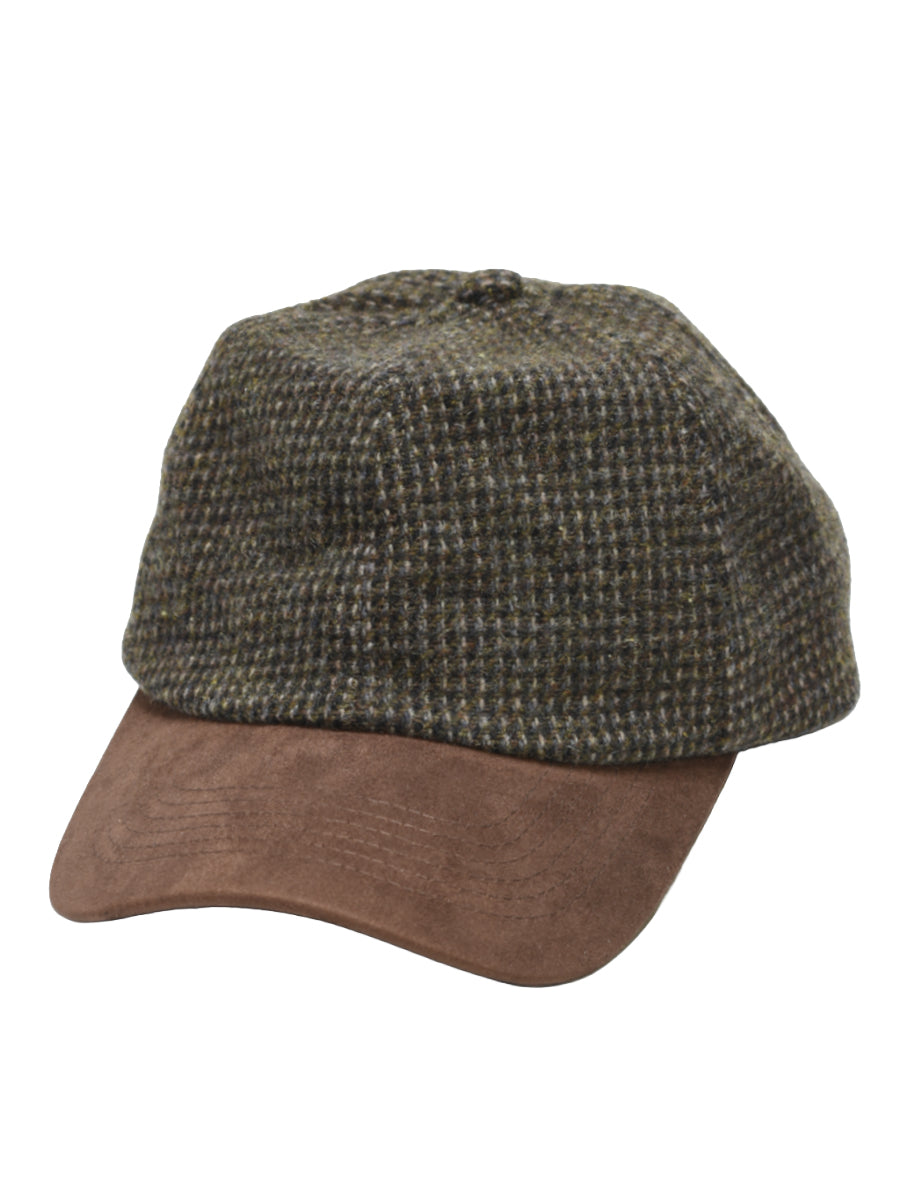 Twill Wool & Suede Baseball Hat