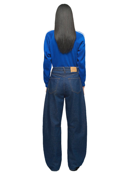 Lido Pintuck Barrel Jeans - Rinse