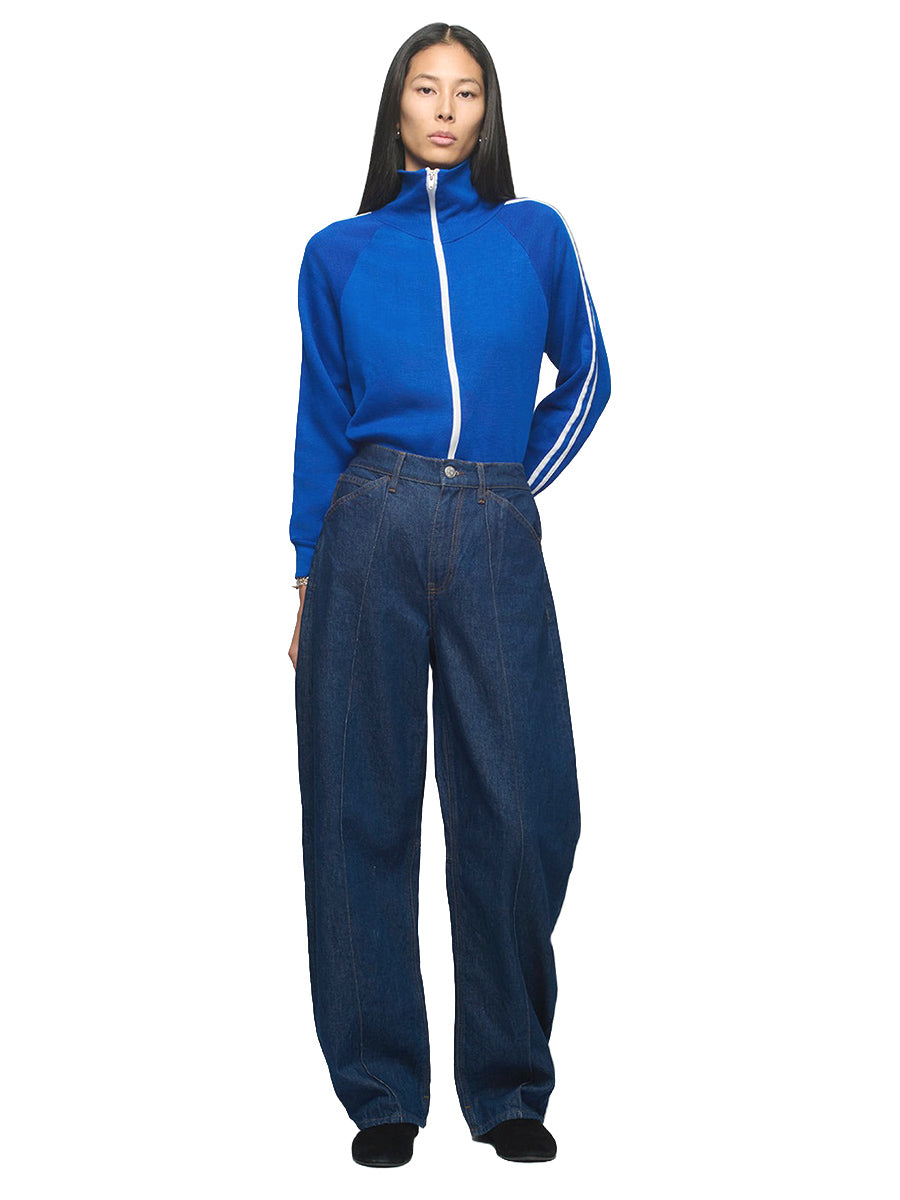 Lido Pintuck Barrel Jeans - Rinse