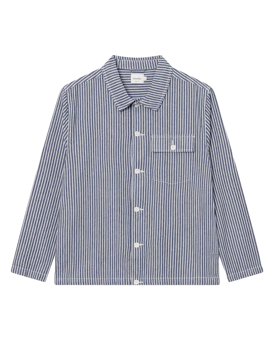 Kangos Work Stripe Jacket - Blue