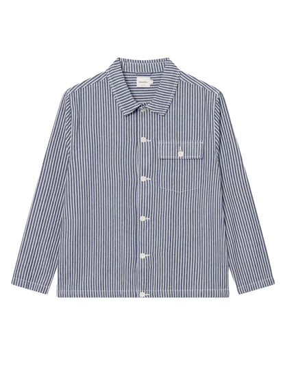 Kangos Work Stripe Jacket - Blue