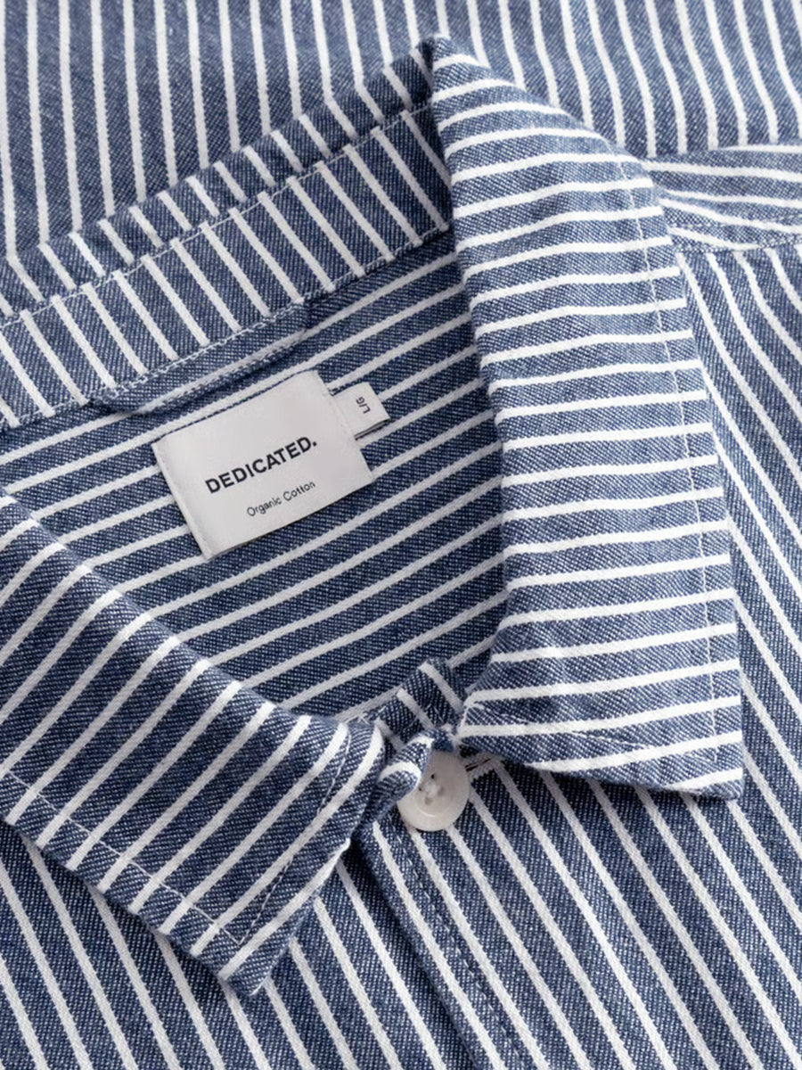Kangos Work Stripe Jacket - Blue