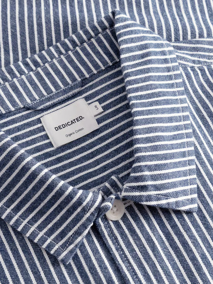 Kangos Work Stripe Jacket - Blue