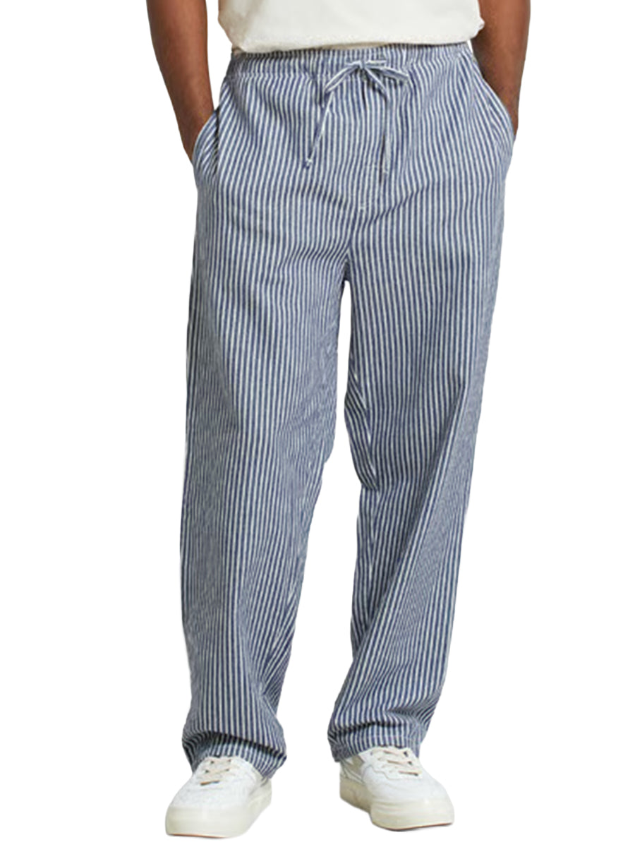 Klitmoeller Work Stripe Pants - Blue