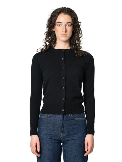 Merino Cardigan - Black