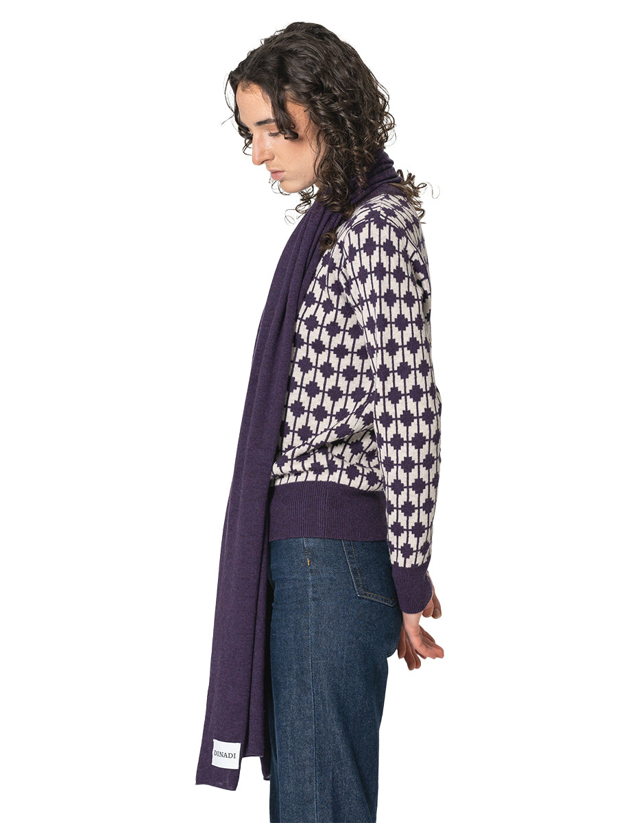 Merino Scarf - Plum