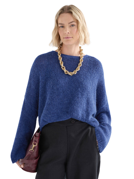 Agna Sweater - Deep Cobalt