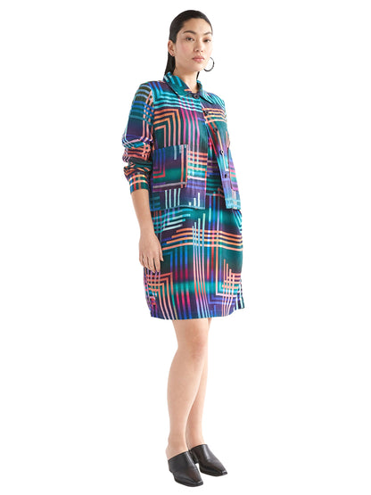 Eryn Dress - Navy Ligheten Print