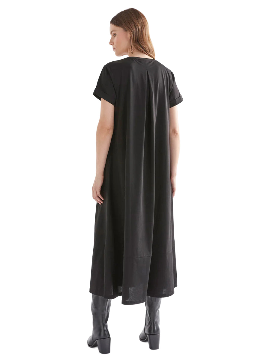 Haki T-Shirt Dress - Black