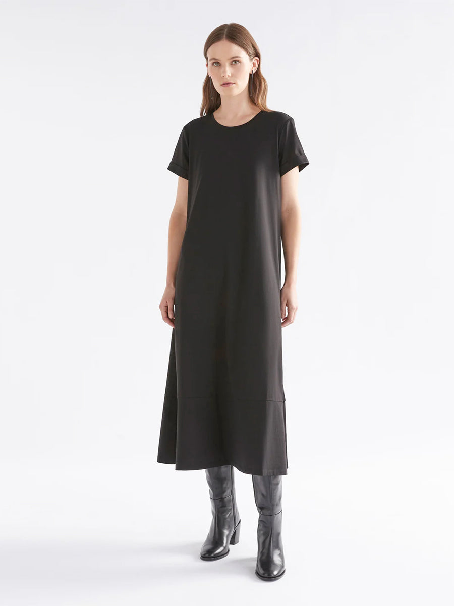 Haki T-Shirt Dress - Black