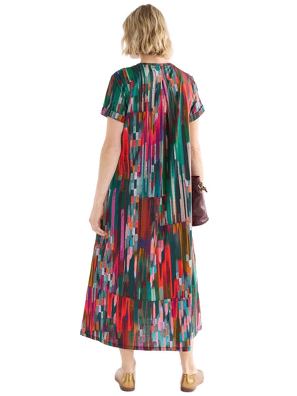 Haki T-Shirt Dress - Mella Print