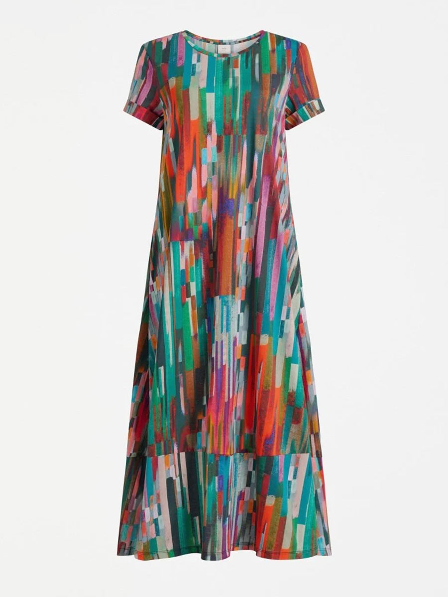 Haki T-Shirt Dress - Mella Print