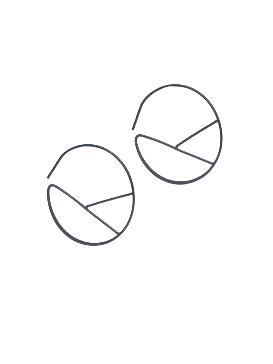 Hallie Earrings - Black Matte