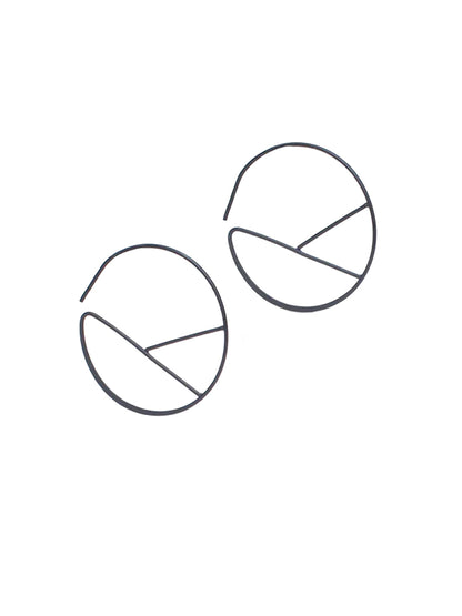 Hallie Earrings - Black Matte