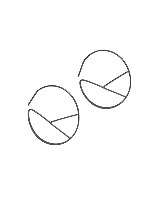 Hallie Earrings - Black Matte