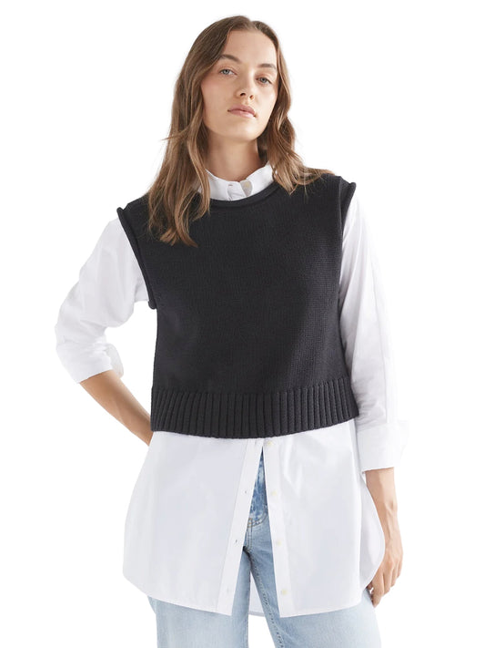 Lunel Knit Vest - Black