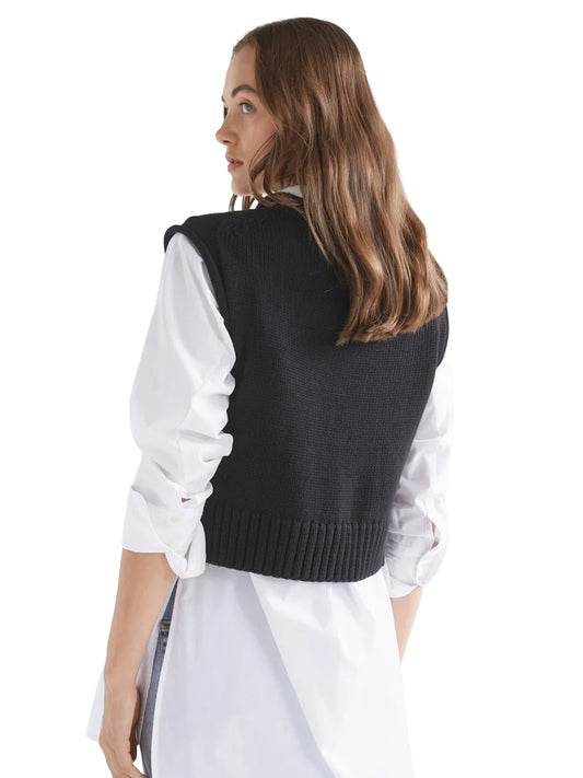 Lunel Knit Vest - Black