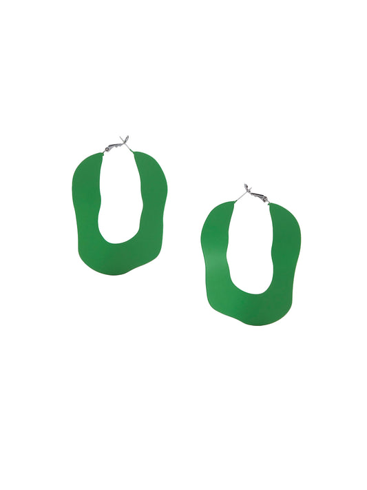 Yara Hoop Earring - Vine Green