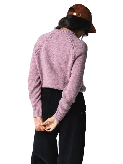 Farne Crewneck Sweater - Dark Orchid