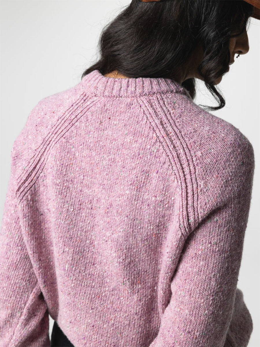 Farne Crewneck Sweater - Dark Orchid