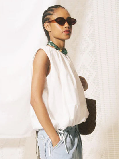 Caloggero Top - White