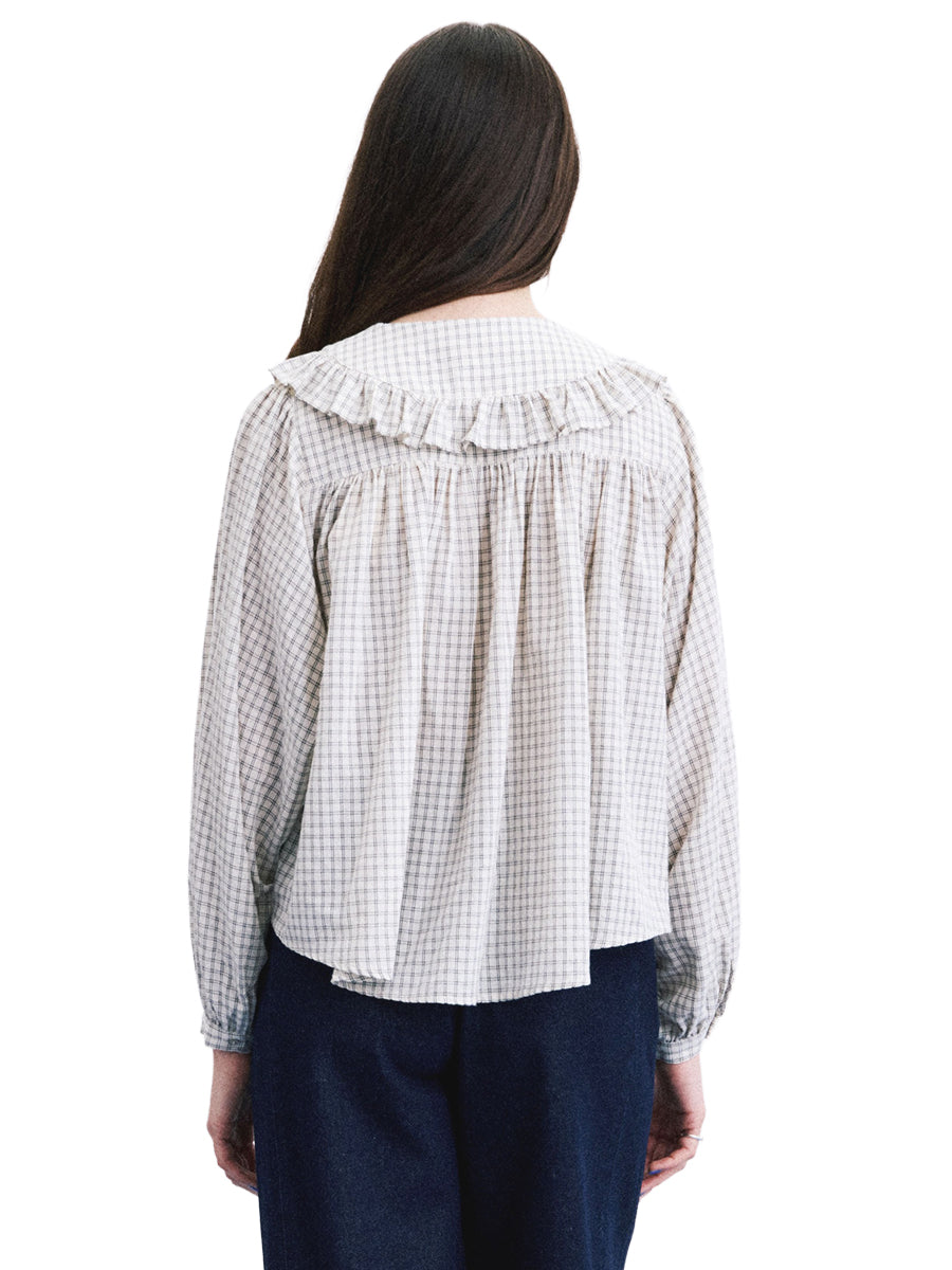 Dorset Checked Shirt - White & Beige