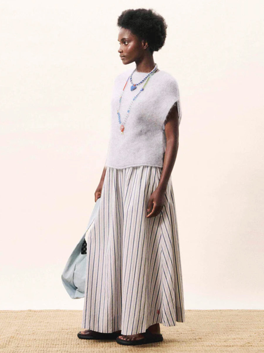 Kailani Striped Skirt - Blue Jean