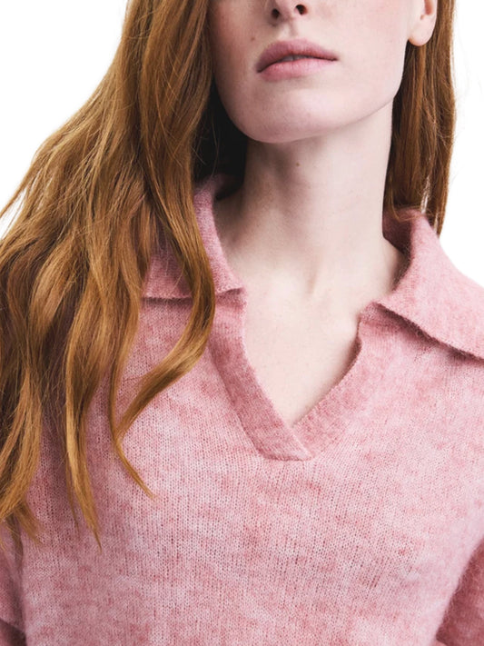 Mirai Polo Sweater - Rose