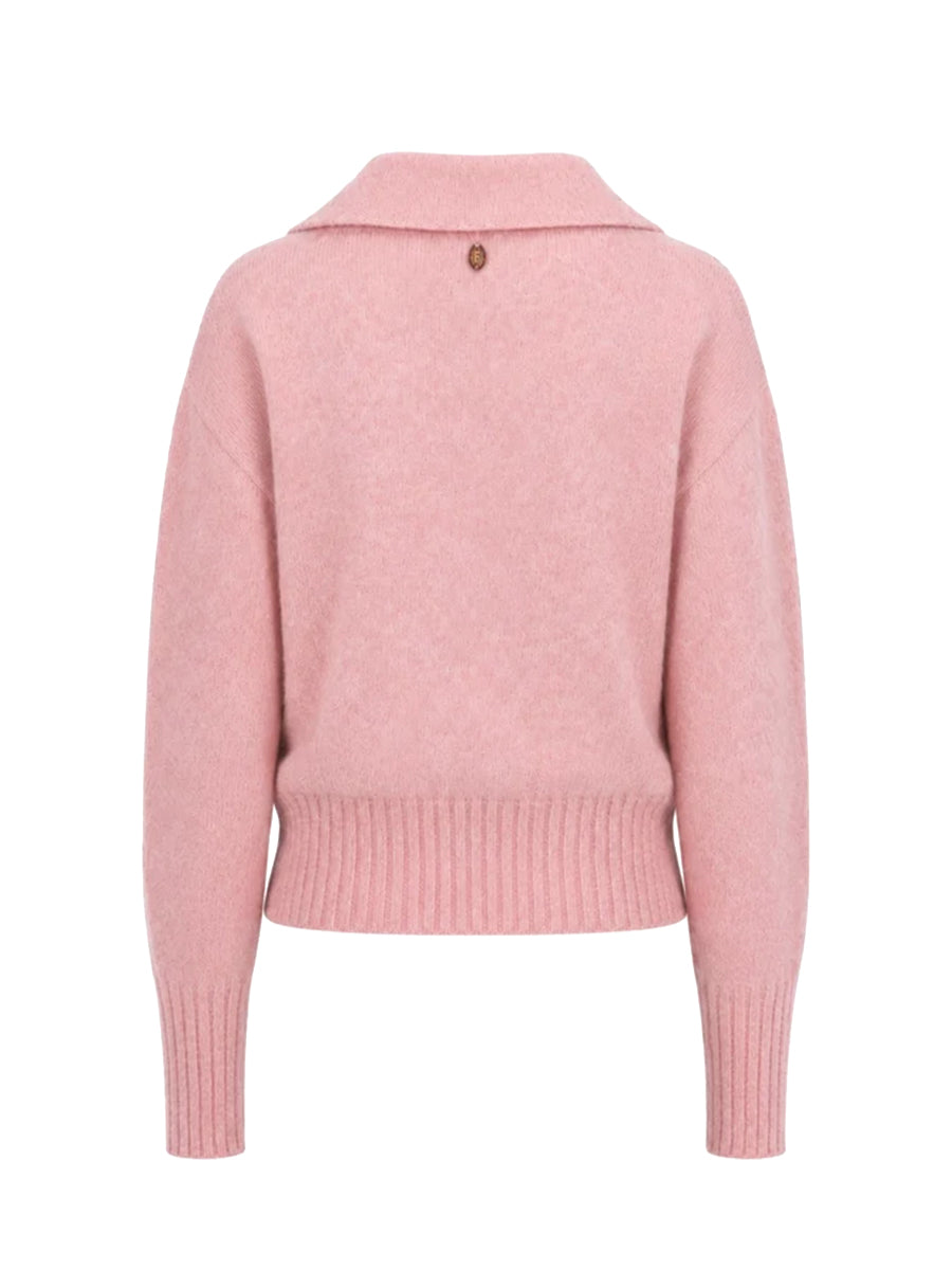Mirai Polo Sweater - Rose