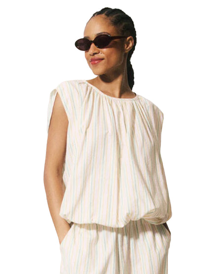 Tina Top - Off White Multi