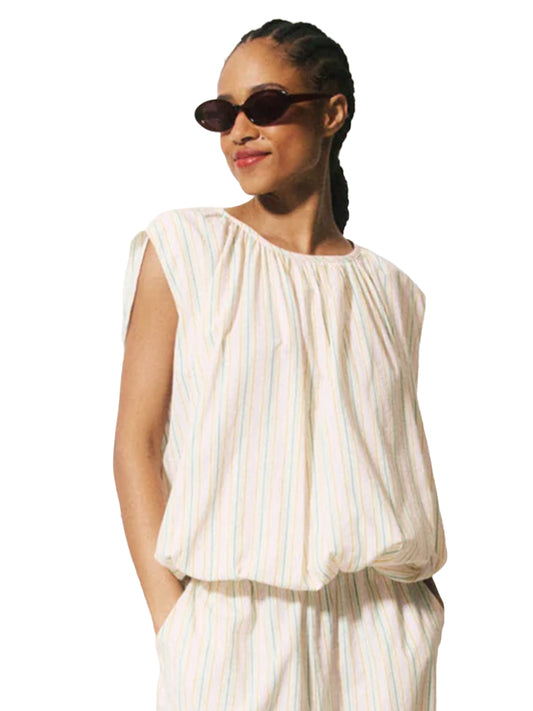Tina Top - Off White Multi