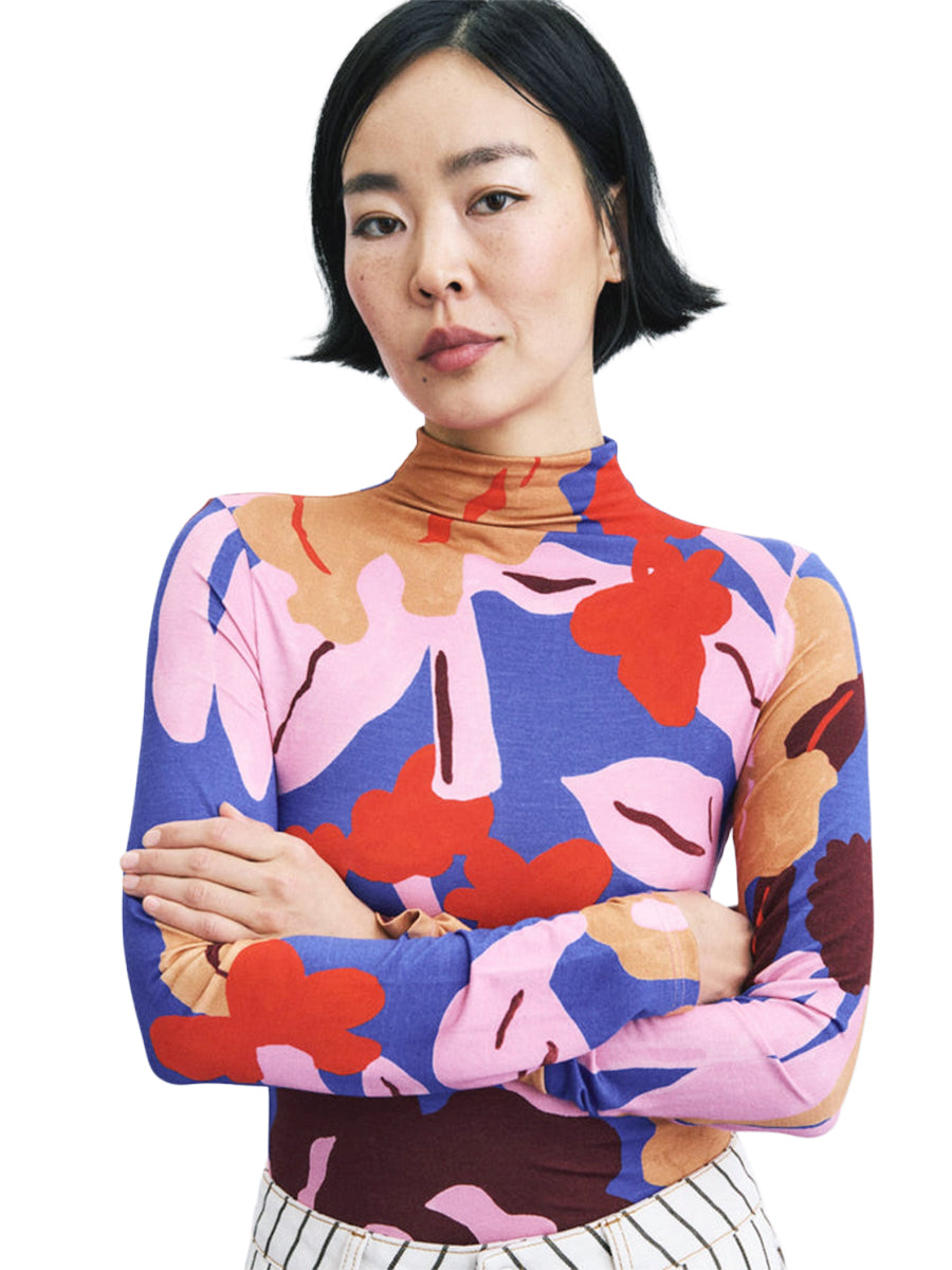 Yongin Long Sleeve Top - Kanzan Print