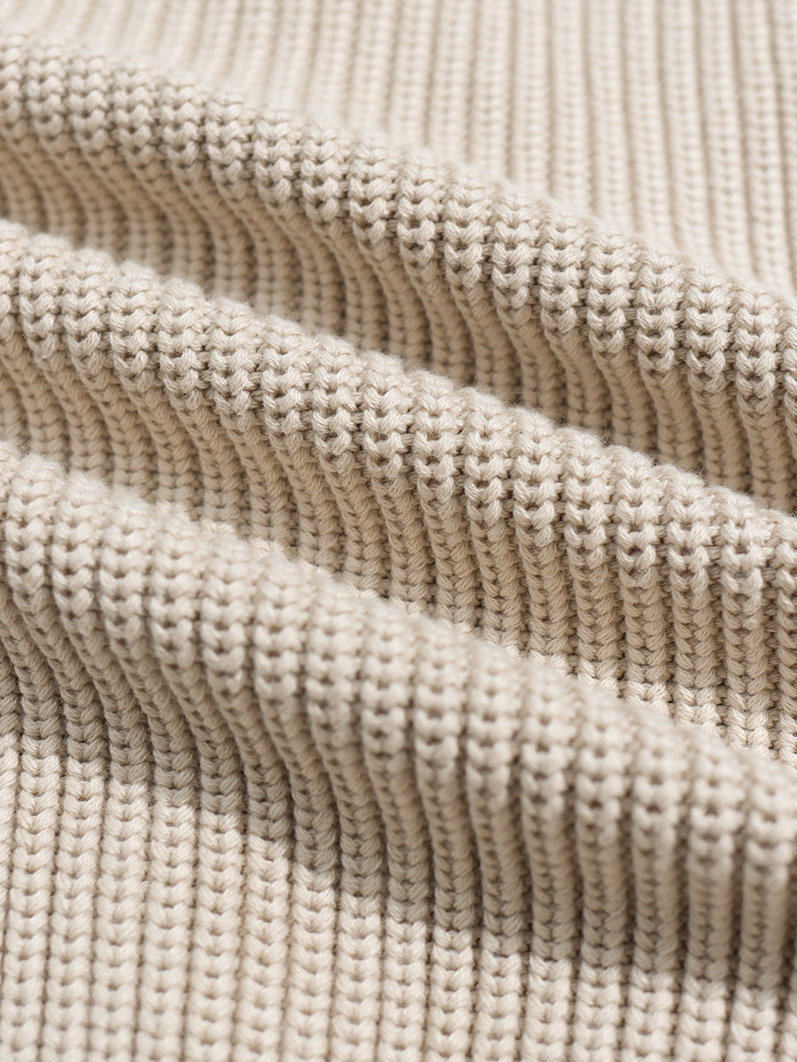 Albers Ribbed Cardigan - Stone