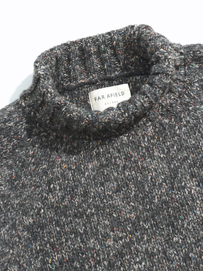 Bayer Roll Neck Sweater - Grey Fleck