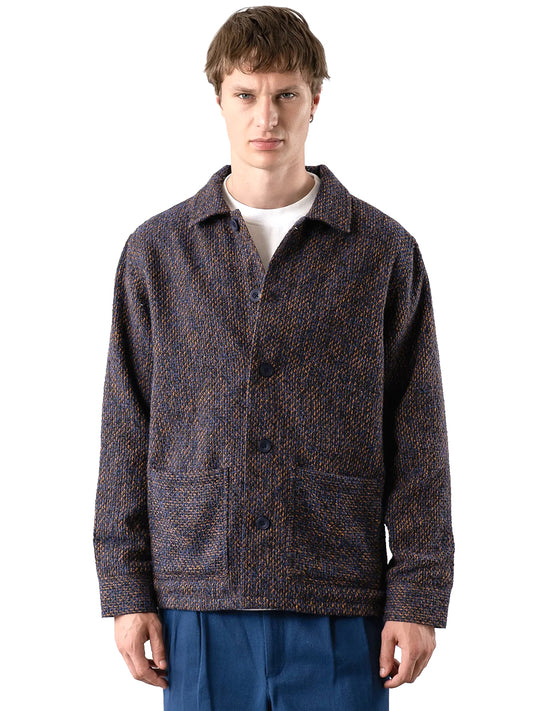 Ember Fleck Bisset Jacket - Navy & Burnt Orange