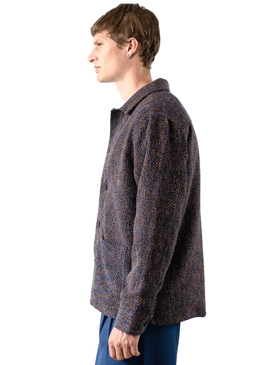 Ember Fleck Bisset Jacket - Navy & Burnt Orange