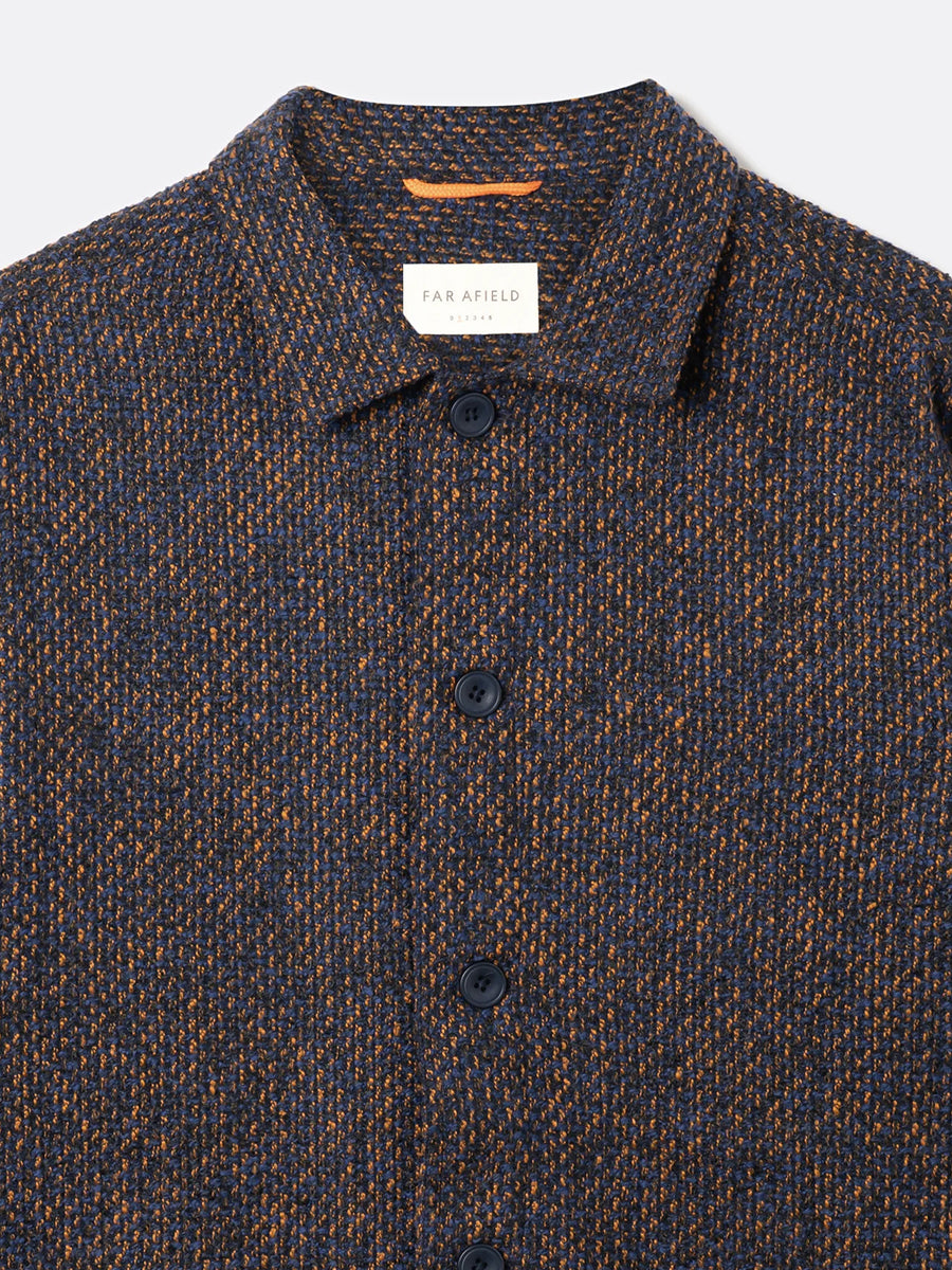 Ember Fleck Bisset Jacket - Navy & Burnt Orange