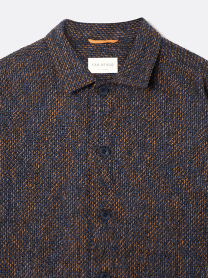Ember Fleck Bisset Jacket - Navy & Burnt Orange