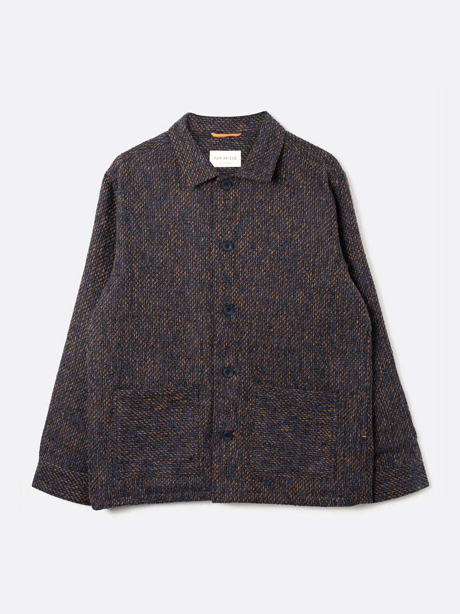Ember Fleck Bisset Jacket - Navy & Burnt Orange