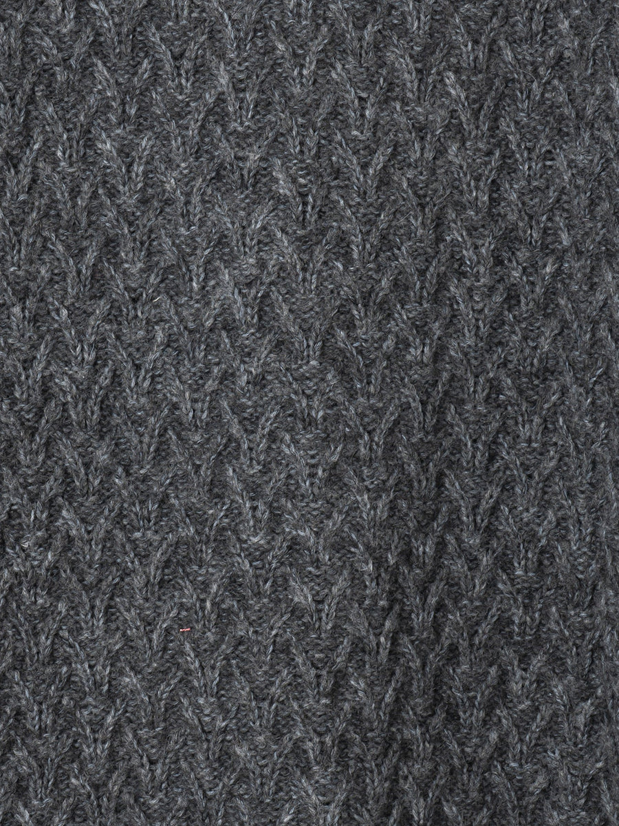 Buckley Basket-Weave Cardigan - Grey