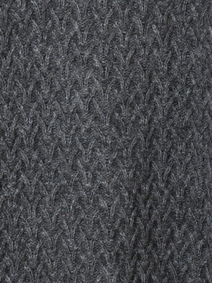 Buckley Basket-Weave Cardigan - Grey