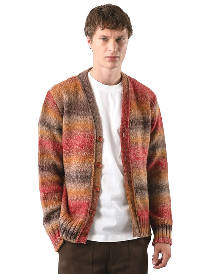 Nepalese Sunset Buckley Cardigan - Red Multi