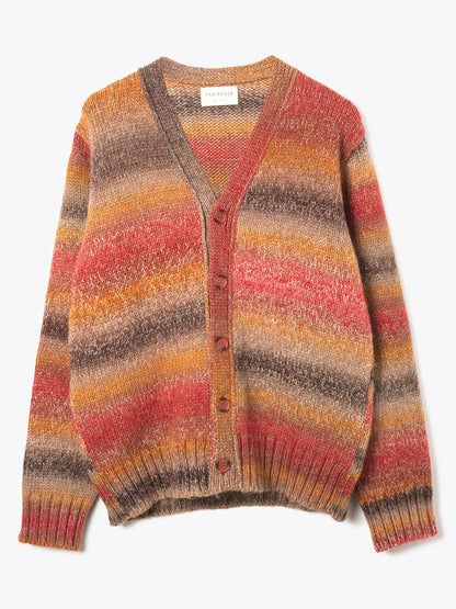 Nepalese Sunset Buckley Cardigan - Red Multi