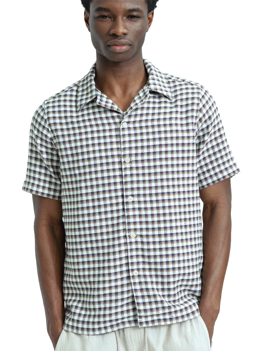 Busey Short Sleeve Shirt - Red Multi Dobby Check