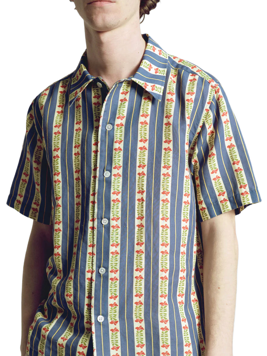 Busey Short Sleeve Shirt - Floral Stripe